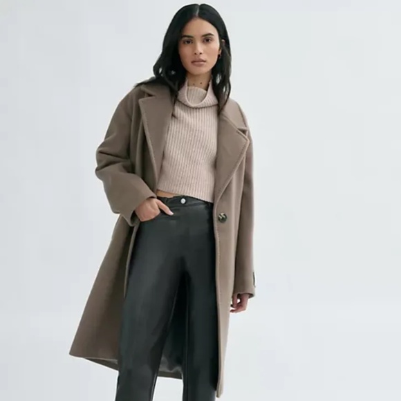 Aritzia Wilfred⎜MONTPELLIER WAIST TURTLENECK⎜HEATHER TRACE - Picture 2 of 13